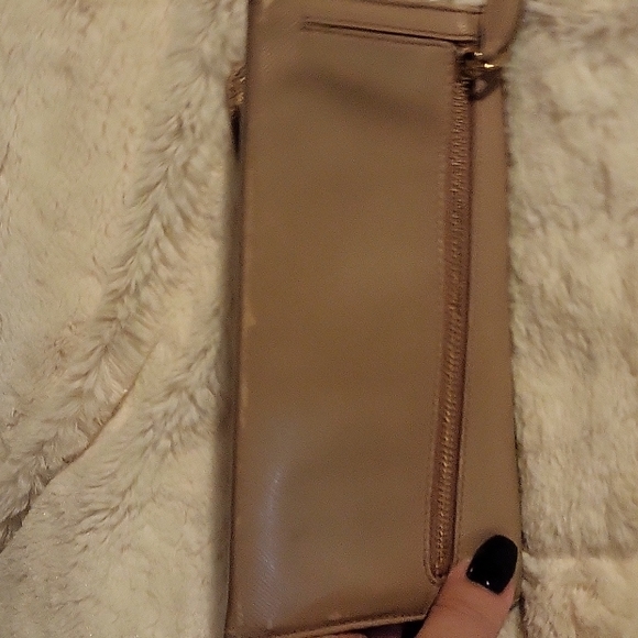 PRADA saffiano leather long wallet in nude and gold/white interior - Picture 10 of 11